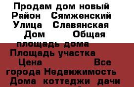 Продам дом новый › Район ­ Сямженский › Улица ­ Славянская › Дом ­ 15 › Общая площадь дома ­ 54 › Площадь участка ­ 15 › Цена ­ 1 500 000 - Все города Недвижимость » Дома, коттеджи, дачи продажа   . Адыгея респ.